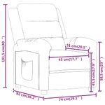Casa si Gradina - Mobilier - Scaune si fotolii - Fotolii - Fotoliu rabatabil, negru, catifea - Infinity.ro