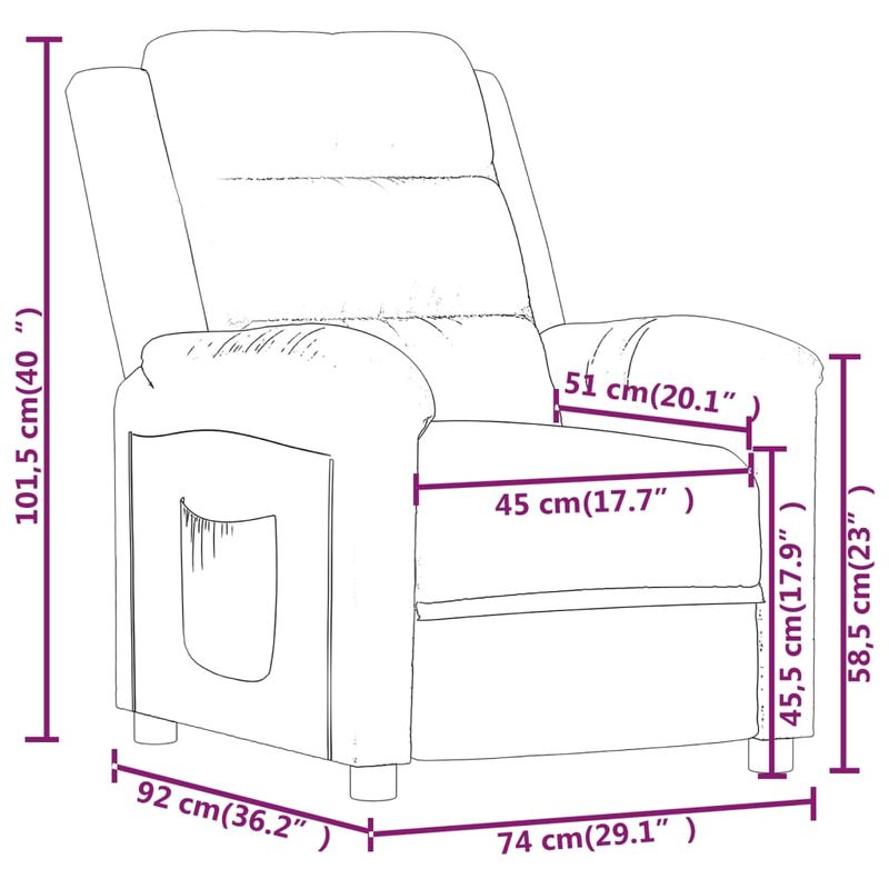 Casa si Gradina - Mobilier - Scaune si fotolii - Fotolii - Fotoliu rabatabil, negru, catifea - Infinity.ro