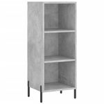 Casa si Gradina - Mobilier - Comode si corpuri - Comode - Servanta, gri beton, 34,5x32,5x90 cm, lemn prelucrat - Infinity.ro