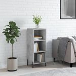 Casa si Gradina - Mobilier - Comode si corpuri - Comode - Servanta, gri beton, 34,5x32,5x90 cm, lemn prelucrat - Infinity.ro