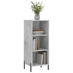 Casa si Gradina - Mobilier - Comode si corpuri - Comode - Servanta, gri beton, 34,5x32,5x90 cm, lemn prelucrat - Infinity.ro