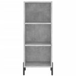 Casa si Gradina - Mobilier - Comode si corpuri - Comode - Servanta, gri beton, 34,5x32,5x90 cm, lemn prelucrat - Infinity.ro
