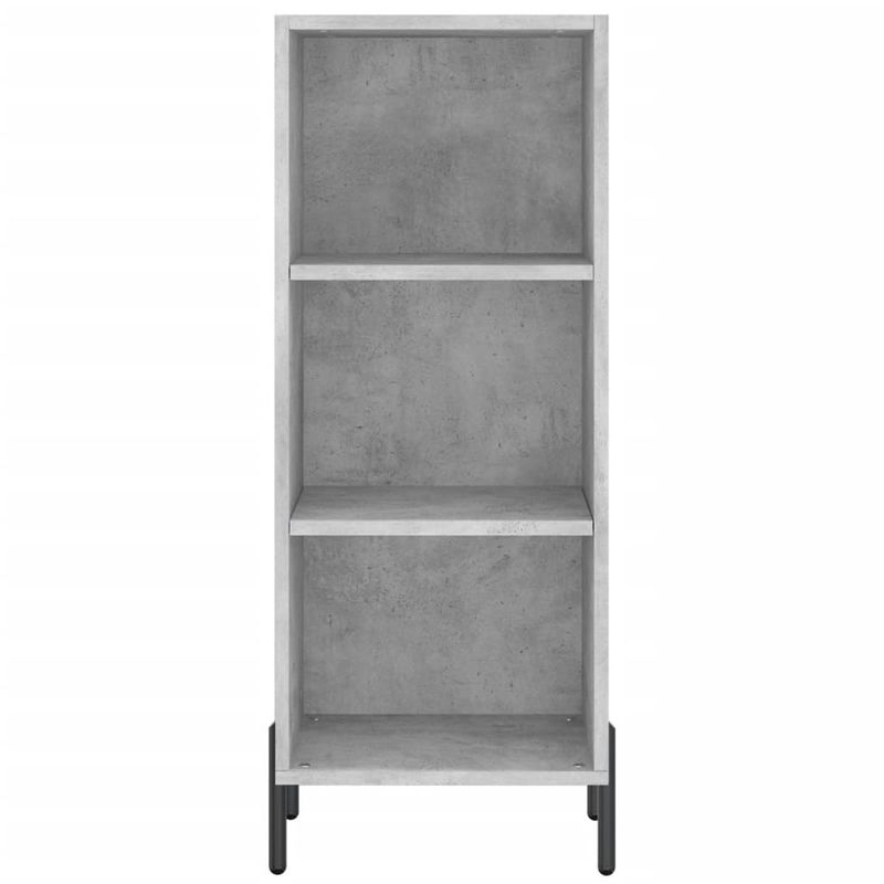 Casa si Gradina - Mobilier - Comode si corpuri - Comode - Servanta, gri beton, 34,5x32,5x90 cm, lemn prelucrat - Infinity.ro