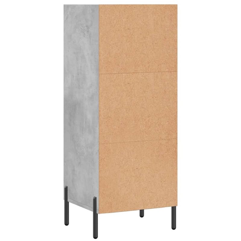 Casa si Gradina - Mobilier - Comode si corpuri - Comode - Servanta, gri beton, 34,5x32,5x90 cm, lemn prelucrat - Infinity.ro