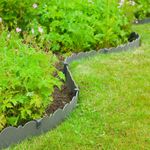 Casa si Gradina - Gradina si terasa - Garduri, panouri si accesorii - Nature Borduri de gradina decorative, 0,13 x 12 m, 3 mm, gri - Infinity.ro
