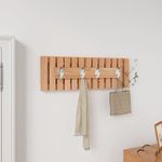 Casa si Gradina - Sanitare - Suporturi si accesorii baie - Suporturi baie - Cuier de perete, 42x8,5x14 cm, lemn masiv de nuc - Infinity.ro