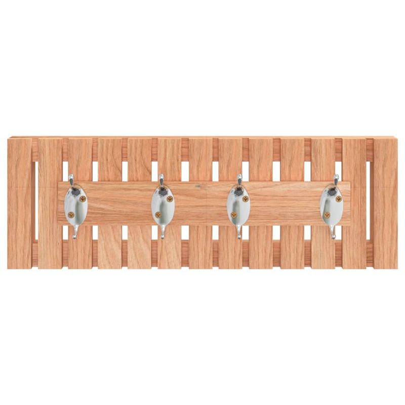 Casa si Gradina - Sanitare - Suporturi si accesorii baie - Suporturi baie - Cuier de perete, 42x8,5x14 cm, lemn masiv de nuc - Infinity.ro
