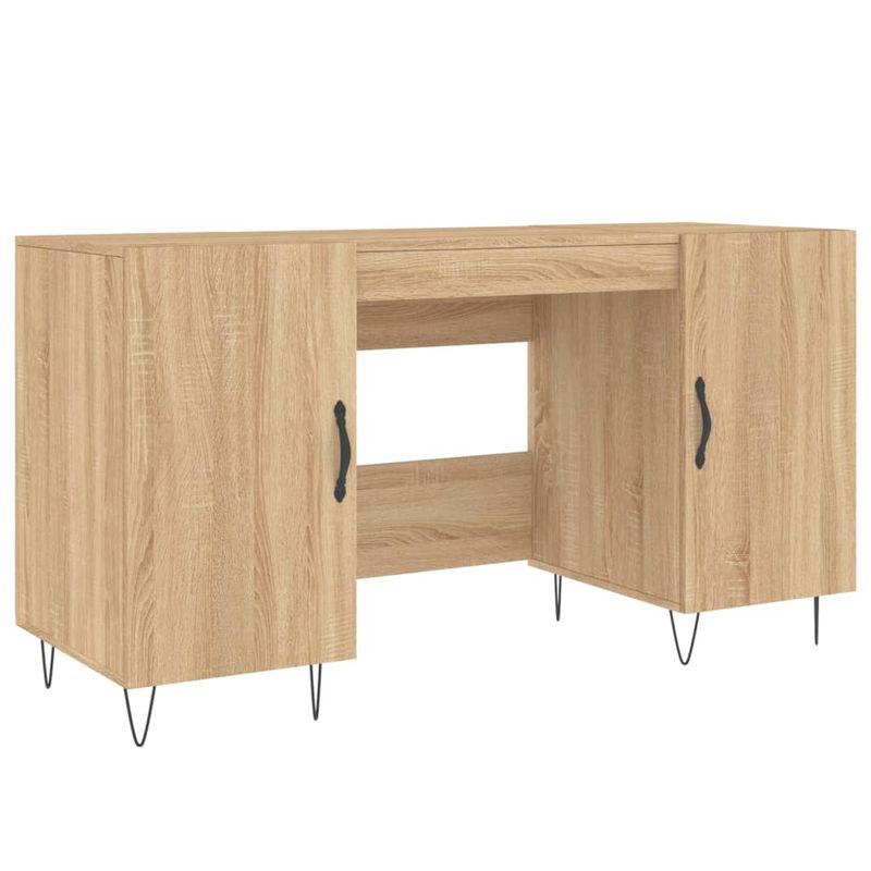Casa si Gradina - Mobilier - Mese si birouri - Birouri - Birou, stejar sonoma, 140x50x75 cm, lemn compozit - Infinity.ro