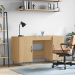 Casa si Gradina - Mobilier - Mese si birouri - Birouri - Birou, stejar sonoma, 140x50x75 cm, lemn compozit - Infinity.ro