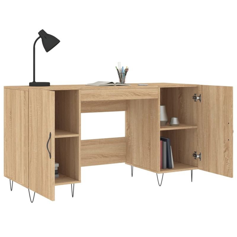 Casa si Gradina - Mobilier - Mese si birouri - Birouri - Birou, stejar sonoma, 140x50x75 cm, lemn compozit - Infinity.ro