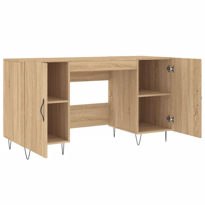Casa si Gradina - Mobilier - Mese si birouri - Birouri - Birou, stejar sonoma, 140x50x75 cm, lemn compozit - Infinity.ro