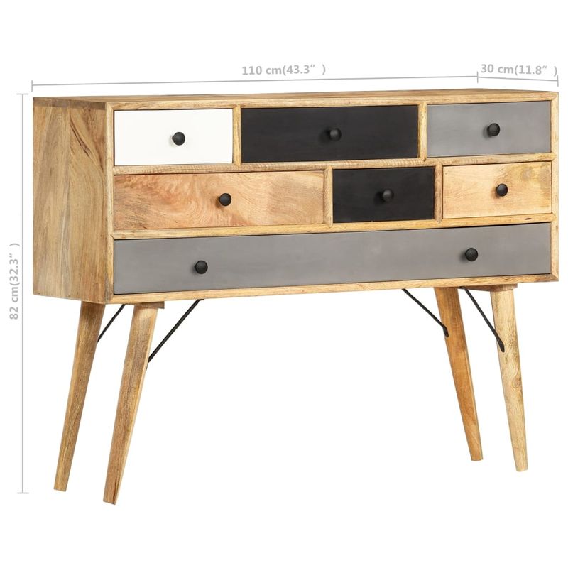 Casa si Gradina - Mobilier - Comode si corpuri - Comode - Servanta, 110 x 30 x 82 cm, lemn masiv de mango - Infinity.ro