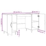 Casa si Gradina - Mobilier - Mese si birouri - Birouri - Birou, stejar sonoma, 140x50x75 cm, lemn compozit - Infinity.ro
