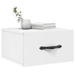 Casa si Gradina - Mobilier - Comode si corpuri - Noptiere - Noptiera de perete, alb, 35x35x20 cm - Infinity.ro