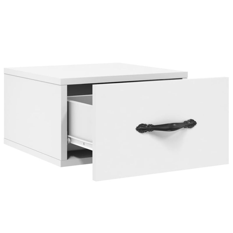 Casa si Gradina - Mobilier - Comode si corpuri - Noptiere - Noptiera de perete, alb, 35x35x20 cm - Infinity.ro