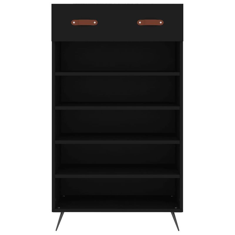 Casa si Gradina - Mobilier - Dulapuri si sifoniere - Dulapuri pantofi - Pantofar, negru, 60x35x105 cm, lemn compozit - Infinity.ro