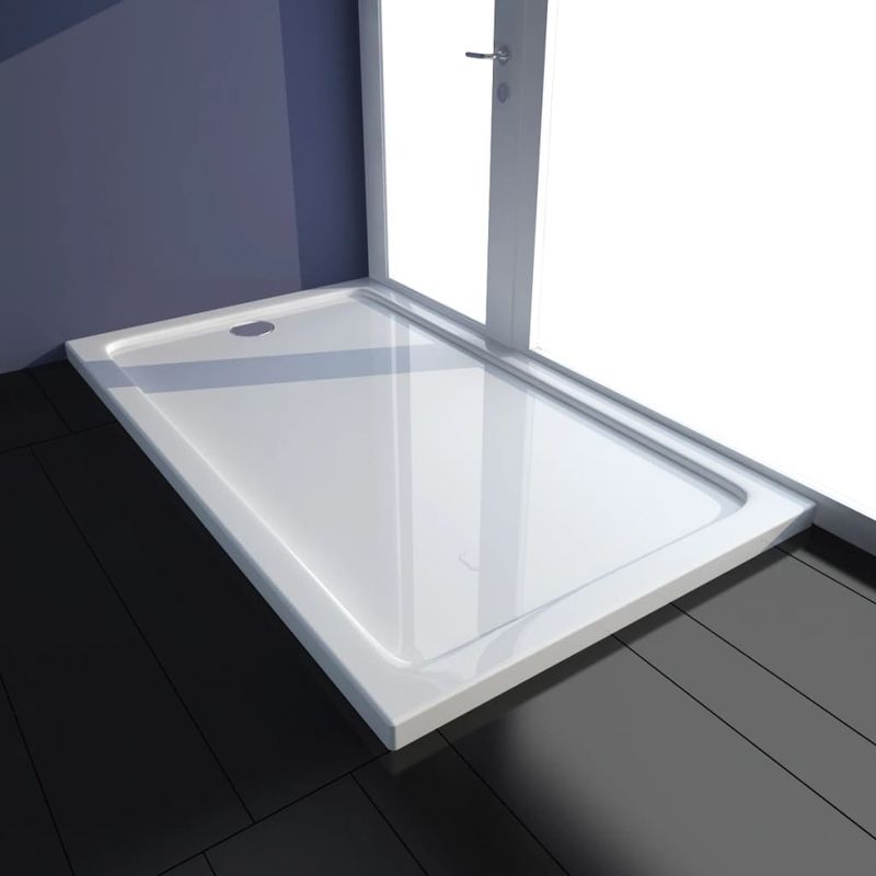 Casa si Gradina - Sanitare - Cazi si cabine de dus - Cadite dus - Cadita de dus dreptunghiulara din ABS, alb, 70 x 120 cm - Infinity.ro