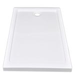 Casa si Gradina - Sanitare - Cazi si cabine de dus - Cadite dus - Cadita de dus dreptunghiulara din ABS, alb, 70 x 120 cm - Infinity.ro
