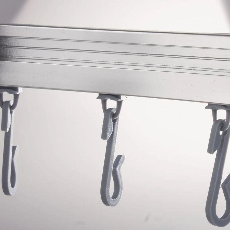 Casa si Gradina - Sanitare - Suporturi si accesorii baie - Accesorii baie - RIDDER Bara perdea dus universala pentru colt, cu carlige, crom, 52500 - Infinity.ro