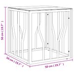Casa si Gradina - Mobilier - Mese si birouri - Masute de cafea - Masa de cafea, auriu, 50x50x50 cm, otel inoxidabil și sticla - Infinity.ro