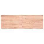 Casa si Gradina - Mobilier - Biblioteci si rafturi - Rafturi - Raft de perete maro deschis 120x40x(2-4) cm lemn stejar tratat - Infinity.ro