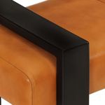 Casa si Gradina - Mobilier - Canapele si coltare - Banchete - Banca, negru si maro, 110 cm, piele naturala de capra - Infinity.ro