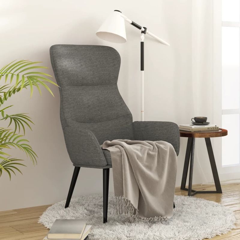 Casa si Gradina - Mobilier - Scaune si fotolii - Fotolii - Fotoliu de relaxare, gri deschis, material textil - Infinity.ro