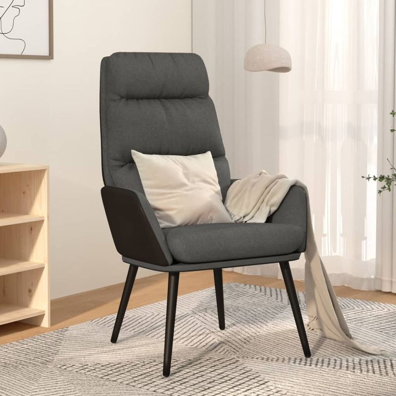 Casa si Gradina - Mobilier - Scaune si fotolii - Fotolii - Fotoliu de relaxare, gri inchis, material textil - Infinity.ro