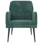 Casa si Gradina - Mobilier - Scaune si fotolii - Fotolii - Fotoliu, verde inchis, 62x79x79 cm, catifea - Infinity.ro