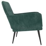 Casa si Gradina - Mobilier - Scaune si fotolii - Fotolii - Fotoliu, verde inchis, 62x79x79 cm, catifea - Infinity.ro