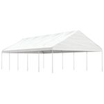 Casa si Gradina - Gradina si terasa - Umbrele si pavilioane - Pavilioane - Foisor cu acoperis, alb, 11,15x5,88x3,75 m, polietilena - Infinity.ro