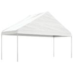 Casa si Gradina - Gradina si terasa - Umbrele si pavilioane - Pavilioane - Foisor cu acoperis, alb, 11,15x5,88x3,75 m, polietilena - Infinity.ro