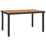Casa si Gradina - Gradina si terasa - Mobilier exterior - Mese gradina - Masa de gradina, maro, 140x90x74 cm, aluminiu si WPC - Infinity.ro