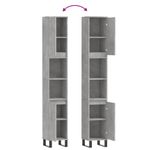 Casa si Gradina - Mobilier - Mobilier baie - Corpuri baie - Dulap de baie, gri beton, 30x30x190 cm, lemn prelucrat - Infinity.ro