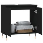 Casa si Gradina - Mobilier - Mobilier baie - Corpuri baie - Dulap de baie, negru, 58x33x60 cm, lemn prelucrat - Infinity.ro