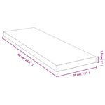 Casa si Gradina - Mobilier - Biblioteci si rafturi - Rafturi - Raft de perete, 60x20x2,5 cm, bambus - Infinity.ro