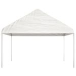 Casa si Gradina - Gradina si terasa - Umbrele si pavilioane - Pavilioane - Foisor cu acoperis, alb, 13,38x4,08x3,22 m, polietilena - Infinity.ro