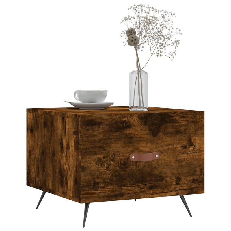 Casa si Gradina - Mobilier - Mese si birouri - Masute de cafea - Masuta de cafea, stejar fumuriu, 50x50x40 cm, lemn prelucrat - Infinity.ro