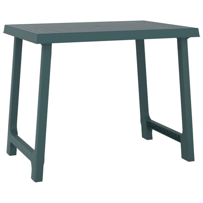 Casa si Gradina - Gradina si terasa - Mobilier exterior - Mese gradina - Masa pentru camping, verde, 79x56x64 cm, PP aspect lemn - Infinity.ro