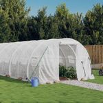 Casa si Gradina - Gradinarit si plante - Sere si solarii - Sera cu cadru din otel, alb, 60 m², 20x3x2 m - Infinity.ro