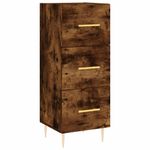 Casa si Gradina - Mobilier - Comode si corpuri - Comode - Servanta, stejar fumuriu, 34,5x34x90 cm, lemn compozit - Infinity.ro