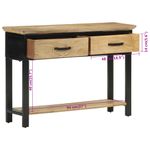 Casa si Gradina - Mobilier - Comode si corpuri - Console - Masa consola, 110x30x75 cm, lemn masiv de mango brut - Infinity.ro