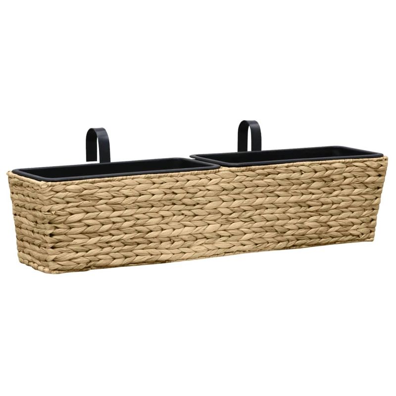 Casa si Gradina - Gradinarit si plante - Plante si ghivece - Ghivece si suporturi - Jardiniere de gradina, 2 buc., zambila de apa, maro deschis - Infinity.ro