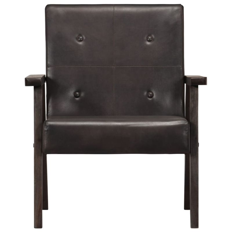 Casa si Gradina - Mobilier - Scaune si fotolii - Fotolii - Fotoliu, gri, piele naturala - Infinity.ro