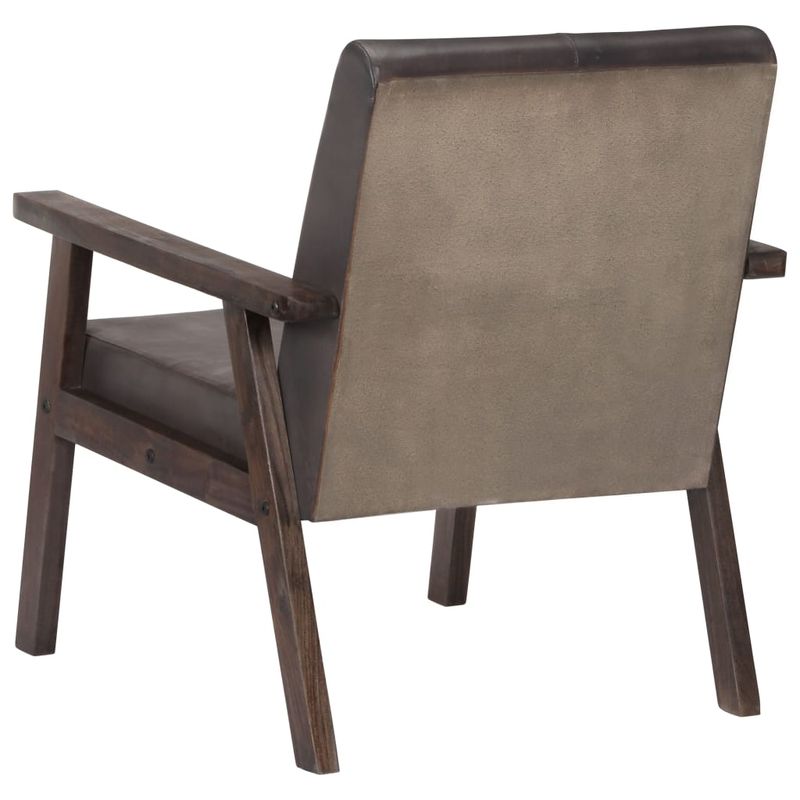 Casa si Gradina - Mobilier - Scaune si fotolii - Fotolii - Fotoliu, gri, piele naturala - Infinity.ro