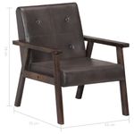 Casa si Gradina - Mobilier - Scaune si fotolii - Fotolii - Fotoliu, gri, piele naturala - Infinity.ro