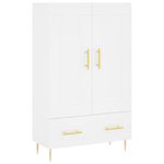 Casa si Gradina - Mobilier - Comode si corpuri - Corpuri bucatarie - Dulap inalt, alb, 69,5x31x115 cm, lemn prelucrat - Infinity.ro