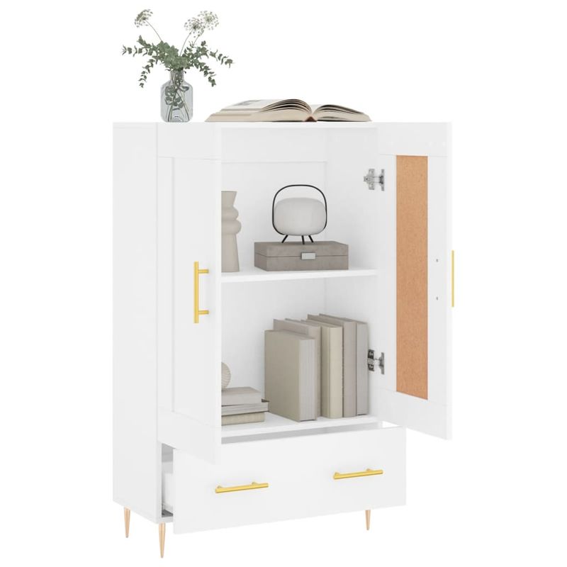 Casa si Gradina - Mobilier - Comode si corpuri - Corpuri bucatarie - Dulap inalt, alb, 69,5x31x115 cm, lemn prelucrat - Infinity.ro