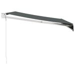 Casa si Gradina - Gradina si terasa - Umbrele si pavilioane - Pavilioane - Copertina retractabila, antracit, 3x2,5 m, textil si aluminiu - Infinity.ro