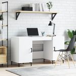 Casa si Gradina - Mobilier - Mese si birouri - Birouri - Birou, alb, 140x50x75 cm, lemn compozit - Infinity.ro